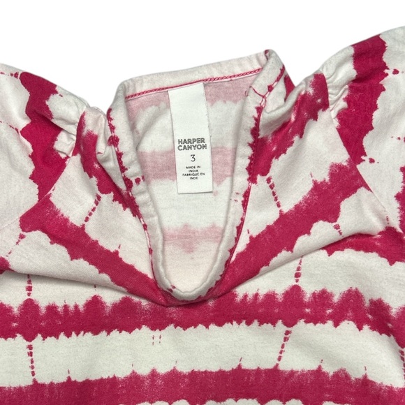 Harper Canyon Kids Tie Dye Striped Dress - Picture 3 of 7
